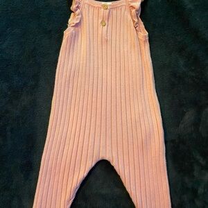 H&M Peach Ribbed Kids Jumpsuit